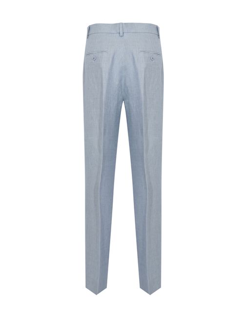 Pantalone WKDMALIZIA in canvas di lino Azzurro WEEKEND MAX MARA | 2615131112600025
